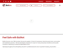 Tablet Screenshot of bullantsecurity.com.au